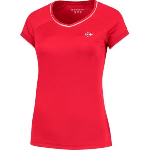 Dunlop Club Short Sleeve T-shirt Rojo XS Mujer
