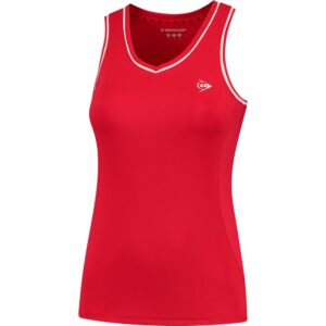 Dunlop Club Sleeveless T-shirt Rojo M Mujer