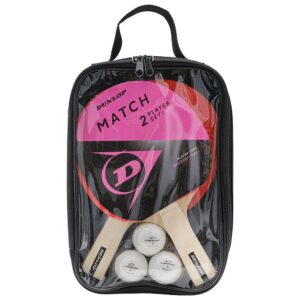 Dunlop Match 2 Player Set Table Tennis Racket Rojo,Negro