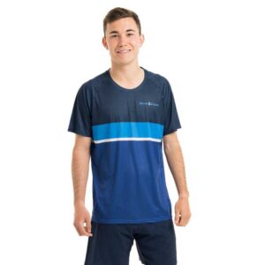 Black Crown Porvo Short Sleeve T-shirt Azul M Hombre