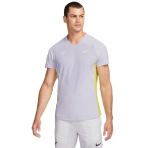 Nike Court Dri Fit Advantage Rafa Short Sleeve T-shirt Lila XS Hombre