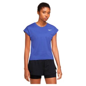 Nike Court Dri Fit Victory Short Sleeve T-shirt Azul M Mujer