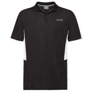 Head Racket Club Tech Short Sleeve Polo Negro 176 cm