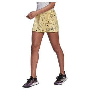 Adidas Club Graphskirt Skirt Amarillo XS Mujer