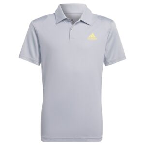 Adidas Club Short Sleeve Polo Gris 9-10 Years