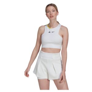 Adidas London Crop Sleeveless T-shirt Blanco S Mujer