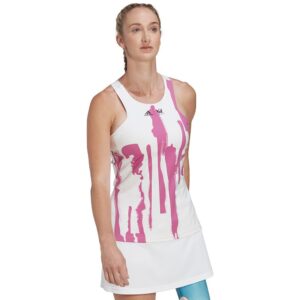Adidas Thebe Magugu New York Y-back Sleeveless T-shirt Blanco S Mujer