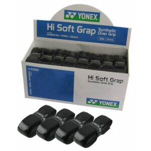 Yonex Hi Soft Grap Tennis Overgrip 24 Units Negro