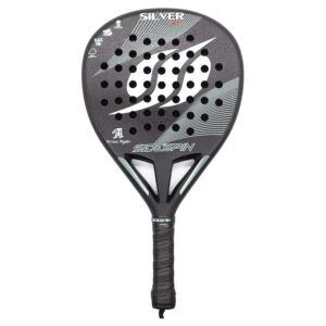 Sidespin Ss Silver Pro 3k Padel Racket Plateado