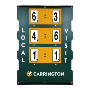 Carrington French Tennis Court Scoreboard Naranja 82 x 58 cm