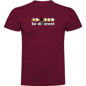 Kruskis Be Different Tennis Short Sleeve T-shirt Rojo S Hombre