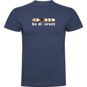 Kruskis Be Different Tennis Short Sleeve T-shirt Azul 3XL Hombre