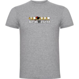 Kruskis Be Different Tennis Short Sleeve T-shirt Gris L Hombre