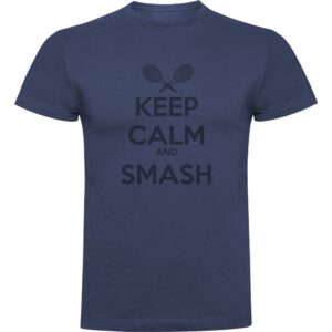 Kruskis Keep Calm And Smash Short Sleeve T-shirt Azul M Hombre