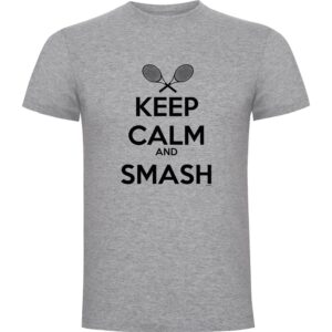 Kruskis Keep Calm And Smash Short Sleeve T-shirt Gris XL Hombre