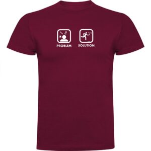 Kruskis Problem Solution Smash Short Sleeve T-shirt Rojo 3XL Hombre