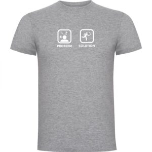 Kruskis Problem Solution Smash Short Sleeve T-shirt Gris XL Hombre