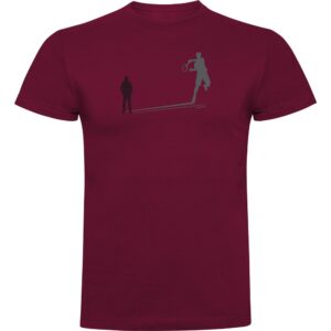 Kruskis Shadow Tennis Short Sleeve T-shirt Rojo S Hombre