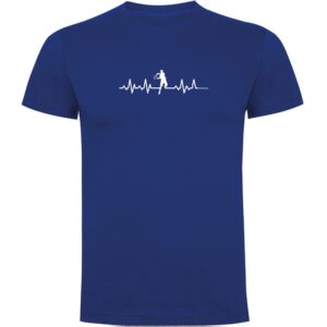 Kruskis Tennis Heartbeat Short Sleeve T-shirt Azul 3XL Hombre