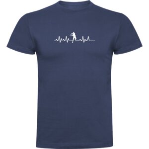 Kruskis Tennis Heartbeat Short Sleeve T-shirt Azul XL Hombre