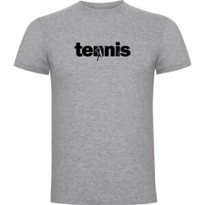 Kruskis Word Tennis Short Sleeve T-shirt Gris S Hombre