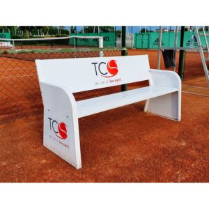 Lynx Sport Electro-galvanized Steel 151x55x79 Cm Bench Blanco