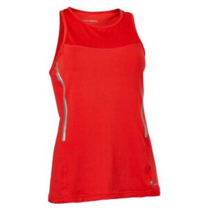 Salming Laser Sleeveless T-shirt Rojo L Mujer