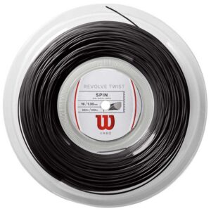 Wilson Revolve Twist 200 M Tennis Reel String Negro 1.25 mm