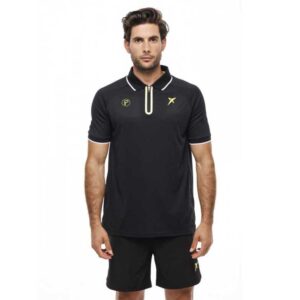 Drop Shot Rayco Short Sleeve Polo Negro XS Hombre