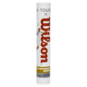 Wilson Tour 100 Feather 78 Badminton Shuttlecocks Blanco 12 Units