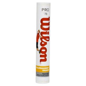 Wilson Pro 80 Feather 78 Badminton Shuttlecocks Rojo,Blanco 12 Units