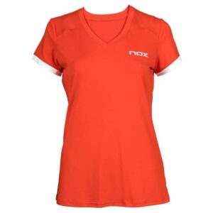 Nox Team Logo Short Sleeve T-shirt Rojo XL Mujer