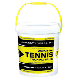 Dunlop Training Tennis Balls Bucket Amarillo,Blanco 60 Balls