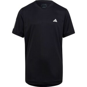 Adidas Clu3 Stripes Short Sleeve T-shirt Negro 11-12 Years Niño