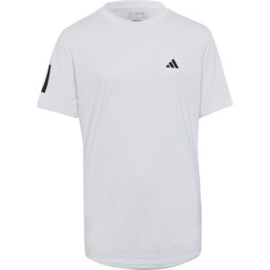 Adidas Clu3 Stripes Short Sleeve T-shirt Blanco 9-10 Years Niño