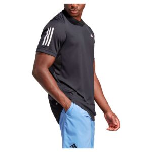 Adidas Club 3 Stripes Short Sleeve T-shirt Negro XL Hombre