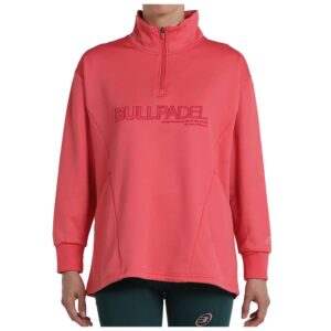 Bullpadel Inane Half Zip Sweatshirt Rojo M Mujer