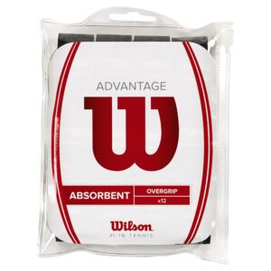Wilson Advantage Tennis Overgrip 12 Units Negro