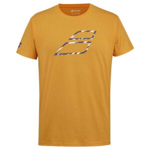 Babolat Exercise Big Flag Short Sleeve T-shirt Amarillo XL Hombre