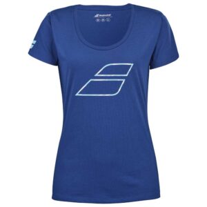 Babolat Exercise Flag Short Sleeve T-shirt Azul XL Mujer
