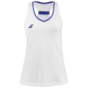 Babolat Play Top Sleeveless T-shirt Blanco S Mujer