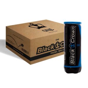 Black Crown One Padel Balls Box Transparente 24 x 3 Balls