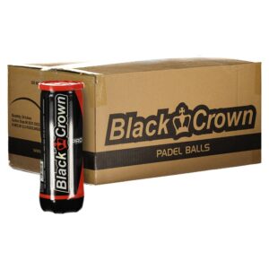 Black Crown Pro Padel Balls Box Dorado 24 x 3 Balls