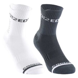 Bullpadel Bp24prm Half Long Socks 2 Pairs Blanco,Azul EU 40-43 Hombre
