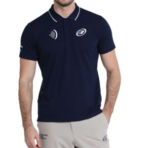 Bullpadel Cente Short Sleeve Polo Azul M Hombre