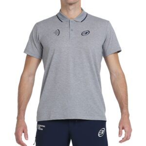 Bullpadel Cente Short Sleeve Polo Gris XL Hombre