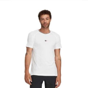 Wilson Series Seamless Crew 2.0 Short Sleeve T-shirt Blanco M Hombre