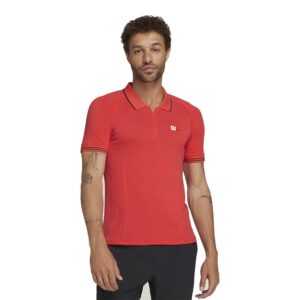 Wilson Series Seamless Long Sleeve Polo Rojo L Hombre