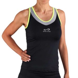 Endless Ottey Sleeveless T-shirt Negro L Mujer