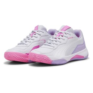 Puma Nova Smash Padel Shoes Blanco,Lila EU 35 1/2 Mujer